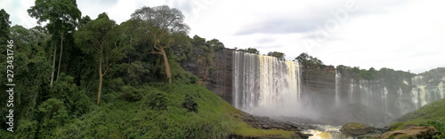 Veiw of  Calandula waterfall in Angola