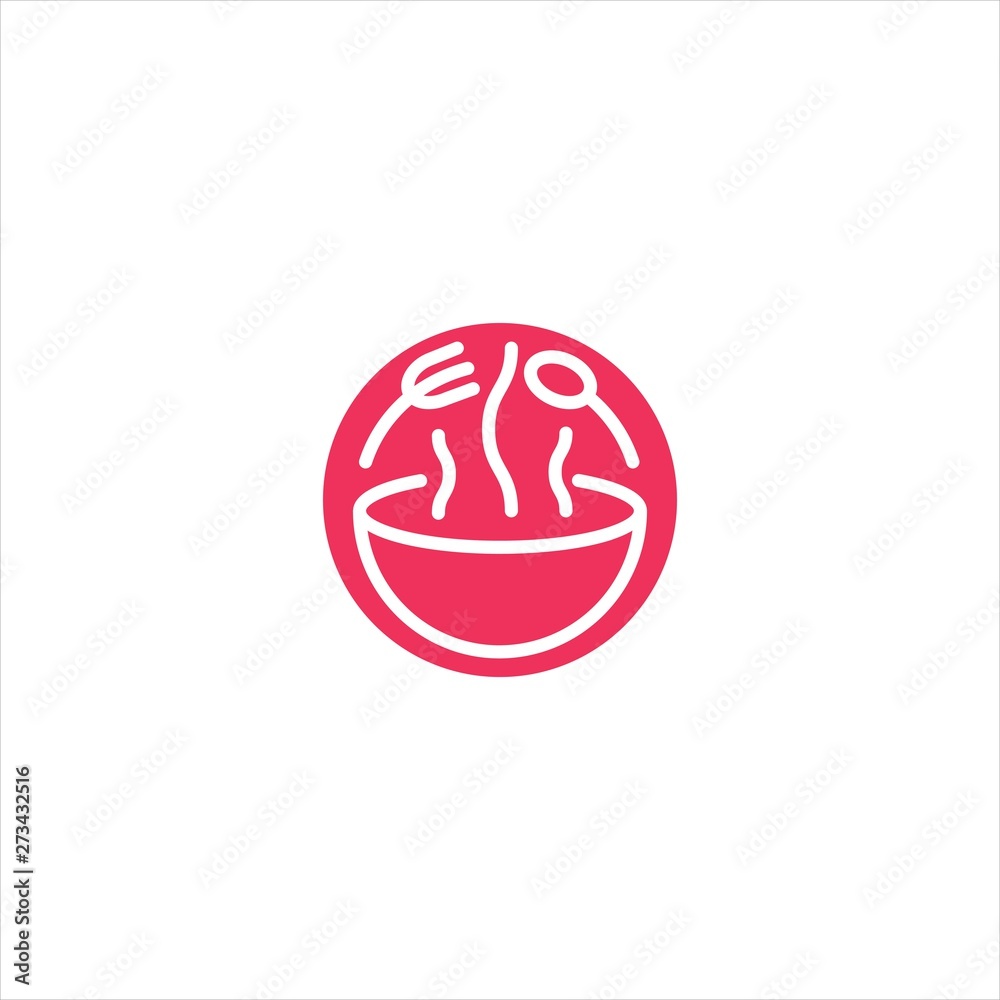 Food. Vector logo icon template