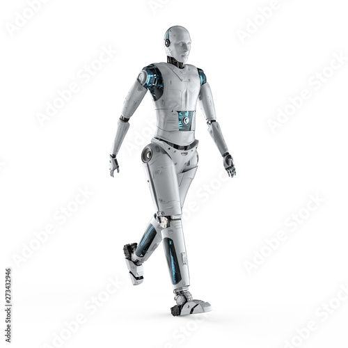 Robot walking full body © phonlamaiphoto