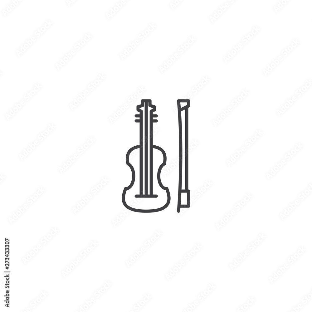 Viola music instrument icon vector Viola music instrument icon vector