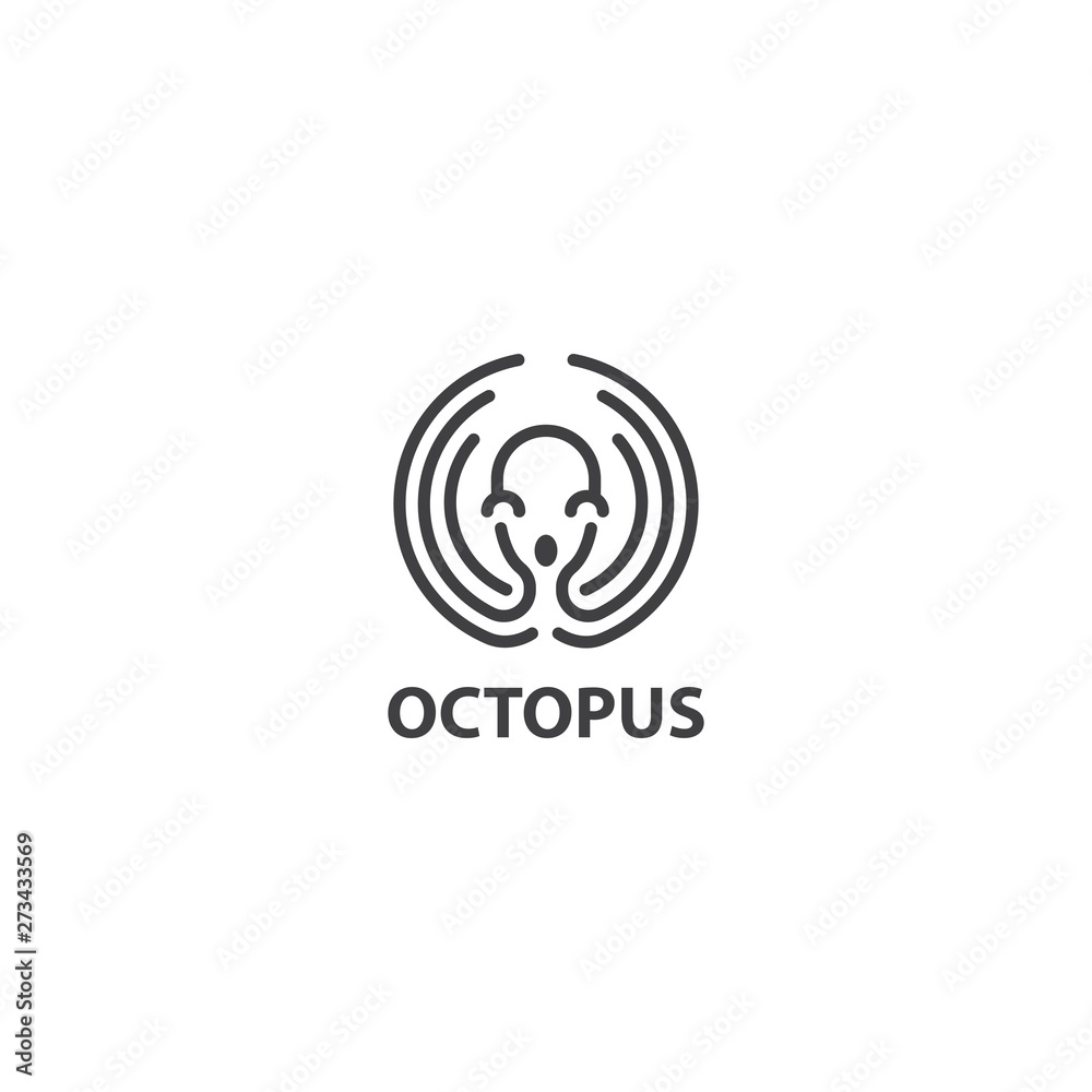 Octopus, Kraken vector logo icon template Octopus, Kraken vector logo icon template