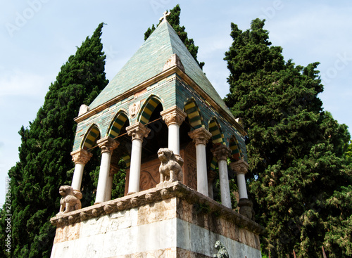 Medieval ark of Glossatory (Tombe dei Glossatori), great masters of law, near basilica of San Francesco. Bologna, Italy photo