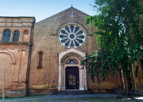 Facade of the church of San Domenico, Bologna, Italy photo