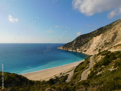Myrtos Beach in Kefalonia island, Greece