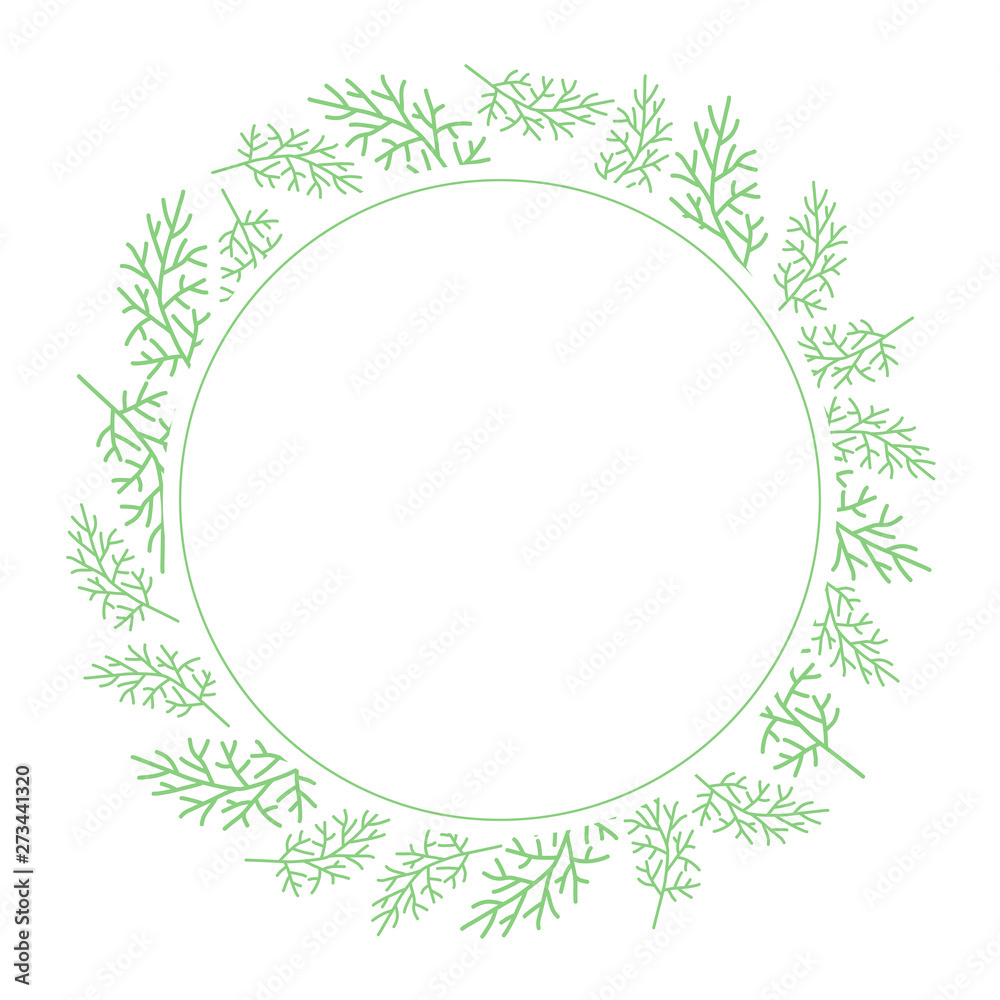 Beautiful green leaf frame on white background Beautiful green leaf frame on white background
