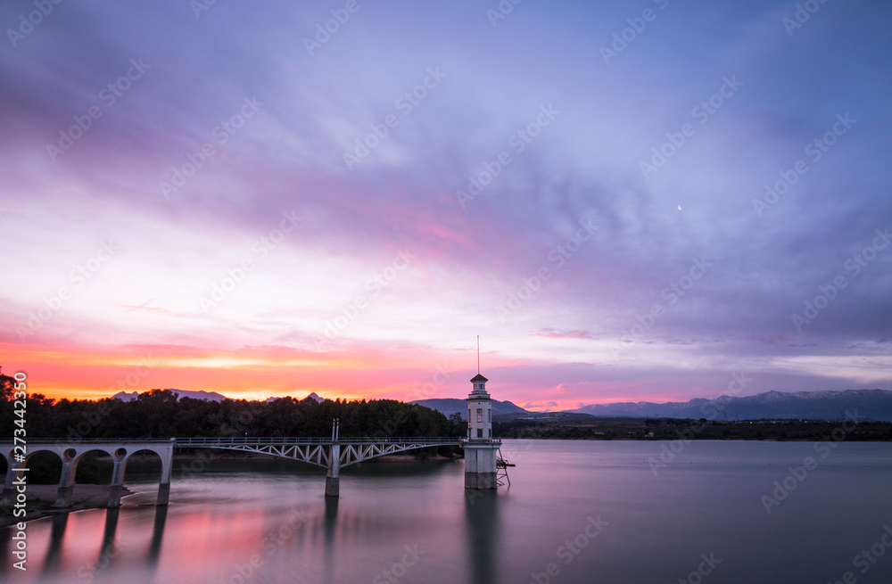 Fototapeta premium Embalse de Cubillas (Granada) España