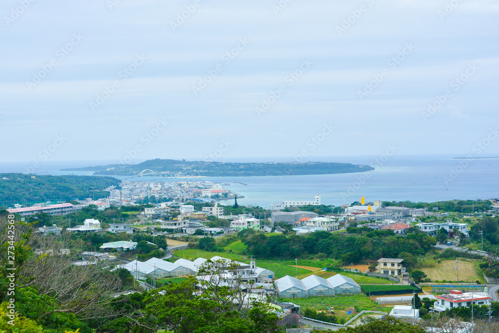 A view from pizza in the sky , okinawa ,japan