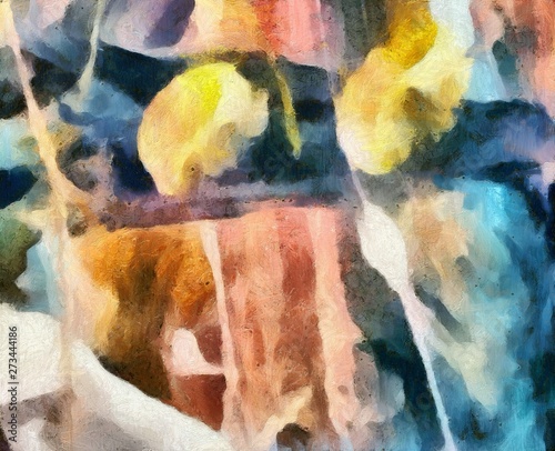 Wallpaper Mural Abstract oil painting texture background. Torontodigital.ca