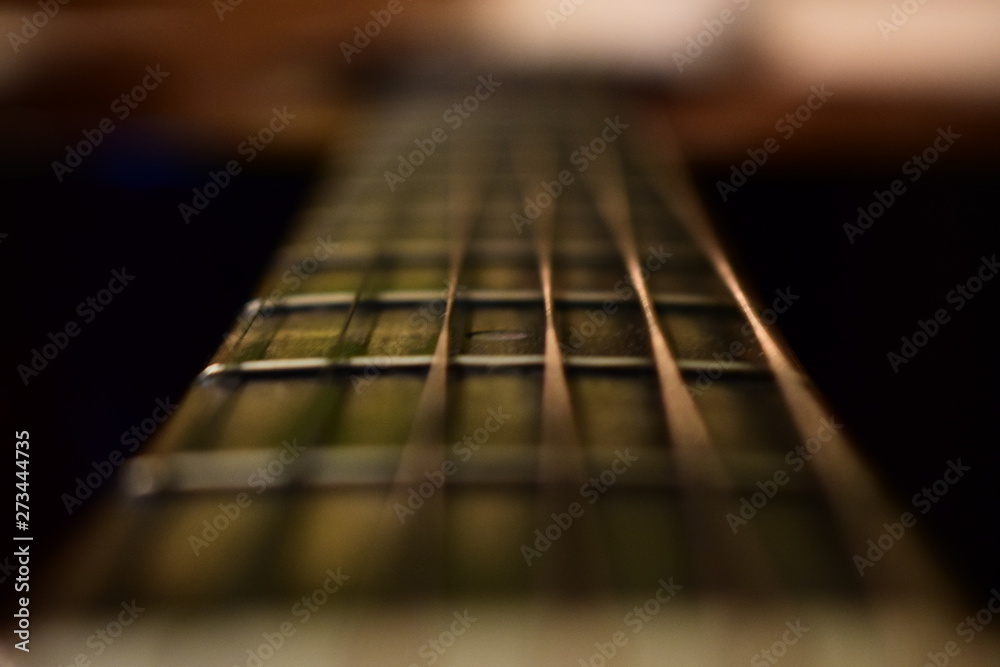 Fototapeta premium close up of acoustic guitar