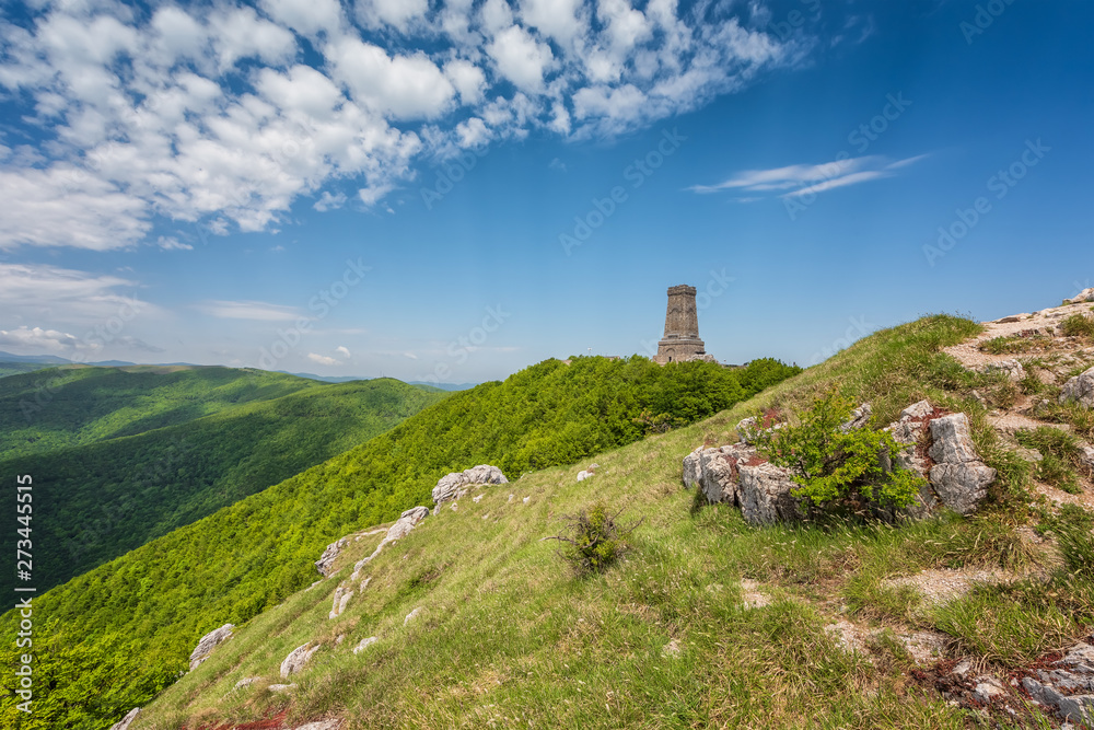Liberty monument of Shipka / Magnificent panoramic view of the Shipka National Monument (Liberty Monument), Balkans, Bulgaria