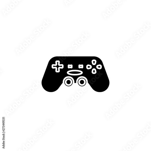 Game controller vector icon. Video game console. Joystick icon illustration for mobile and web concept