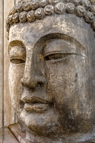 statue of buddha in ayutthaya thailand