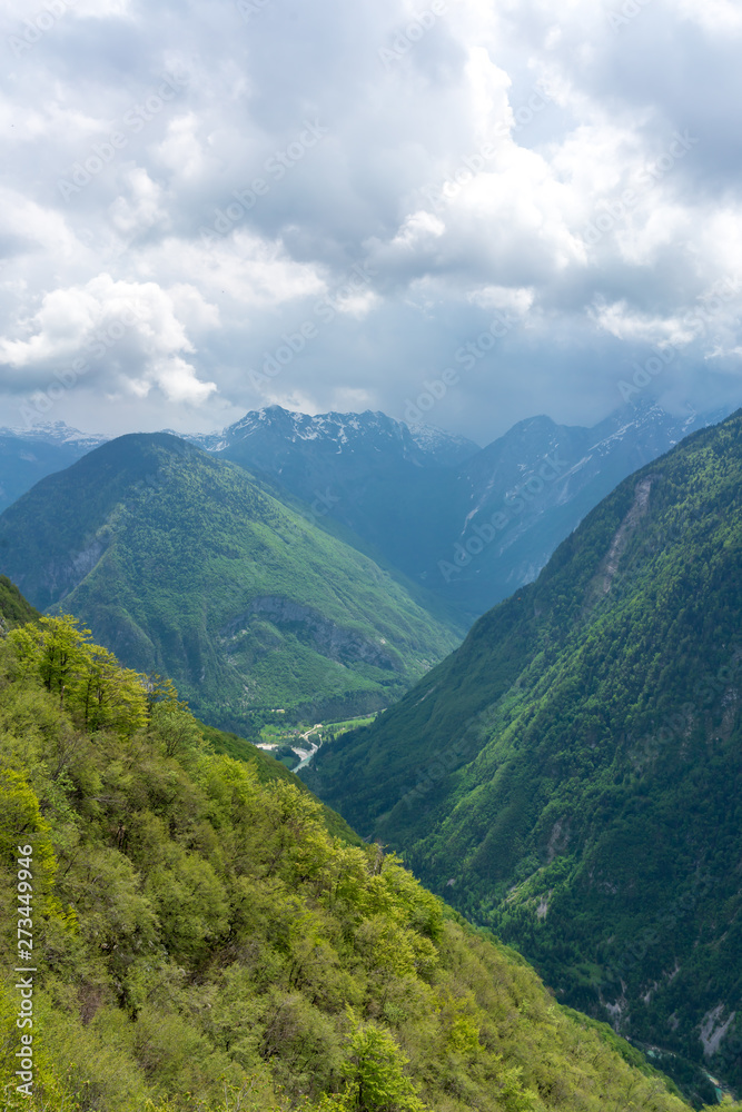 Mountain landscape in Bovec, Slovenia
