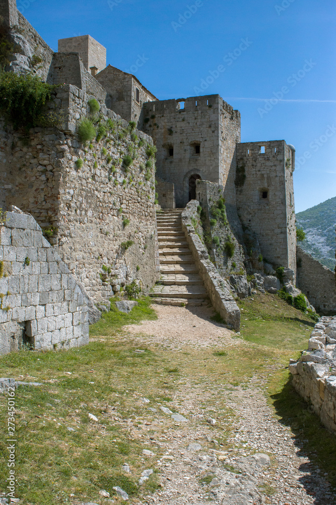 Klis fortification - Game of thrones filming location close to town of Split in Croatia