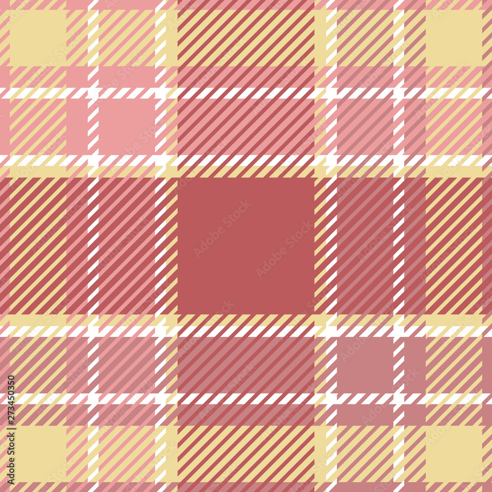 Plaid or tartan vector is background or texture in many color Plaid or tartan vector is background or texture in many color