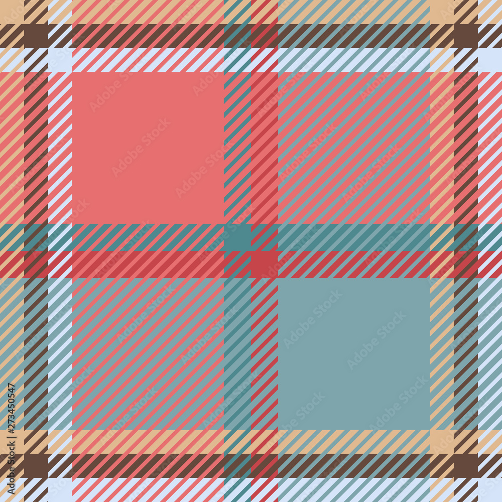 Plaid or tartan vector is background or texture in many color Plaid or tartan vector is background or texture in many color