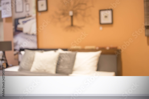 blur image of modern living room interior photo