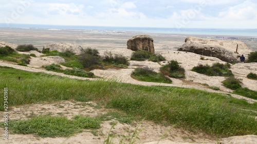  gobustan the antique preistorical cave photo