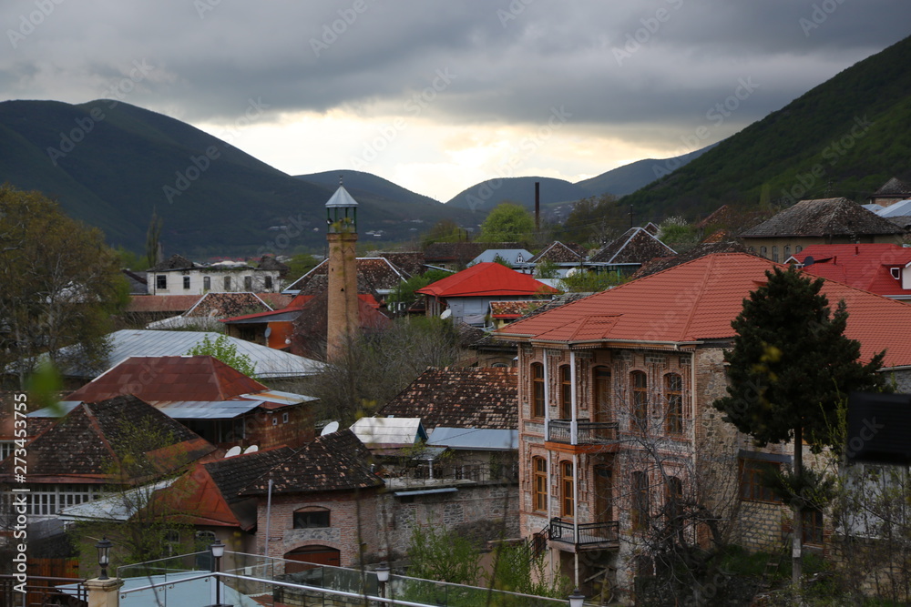  sheki the old architecture in the town