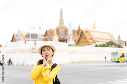 Happy woman traveling in Thailand © chajamp