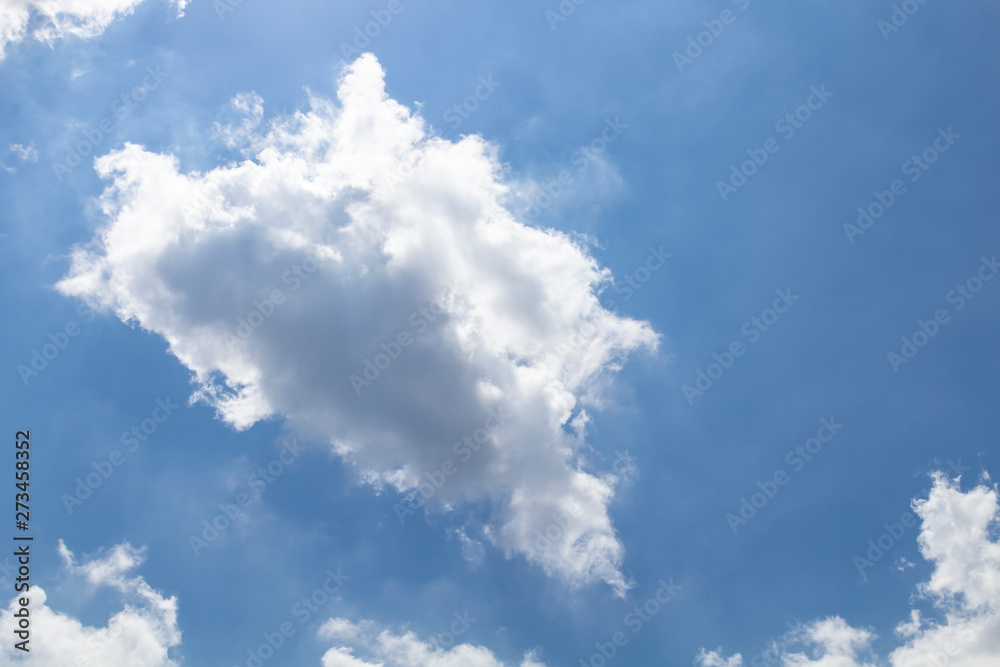 Fototapeta premium Clouds on blue sky background and texture.