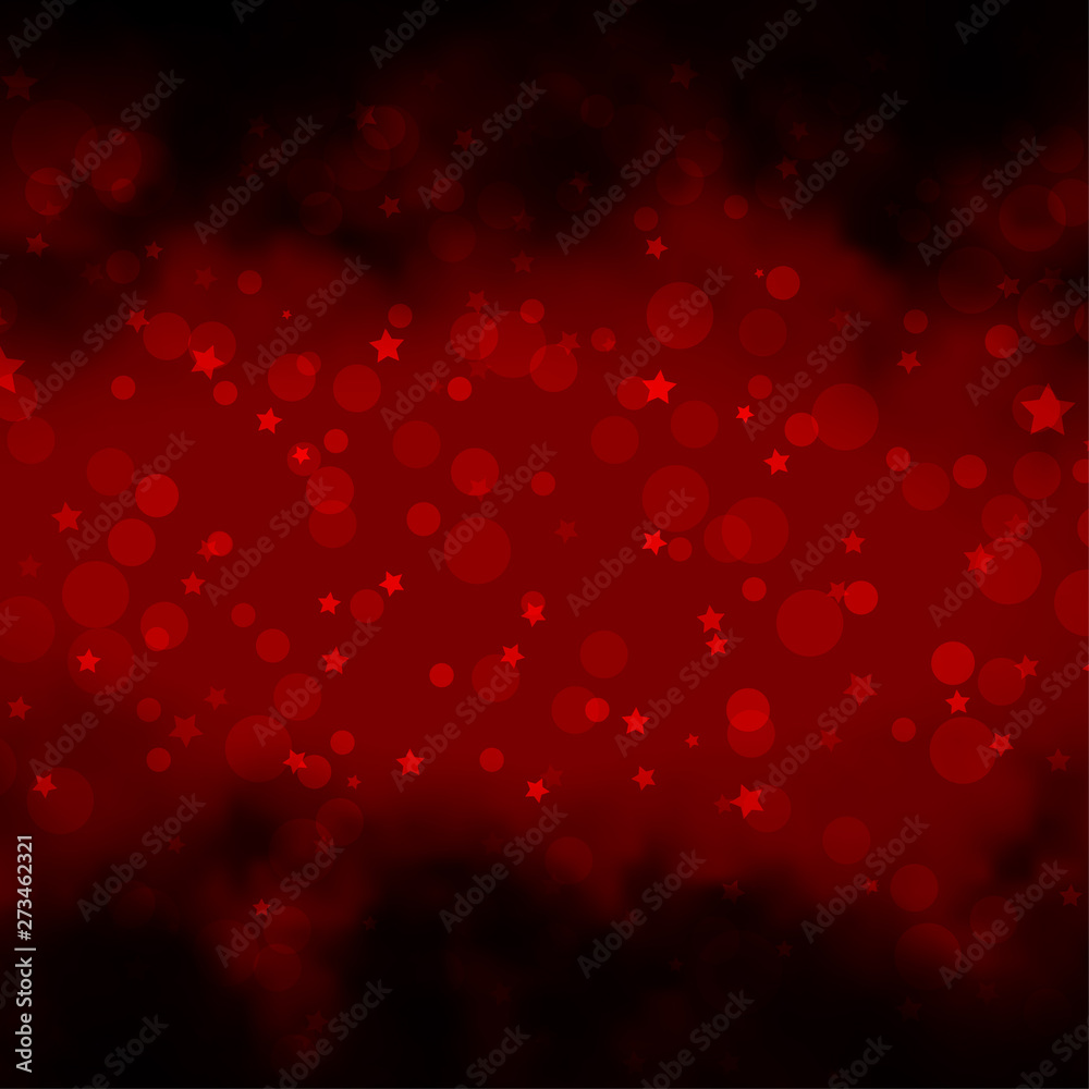 Dark Red, Yellow vector texture with circles, stars. Dark Red, Yellow vector texture with circles, stars.
