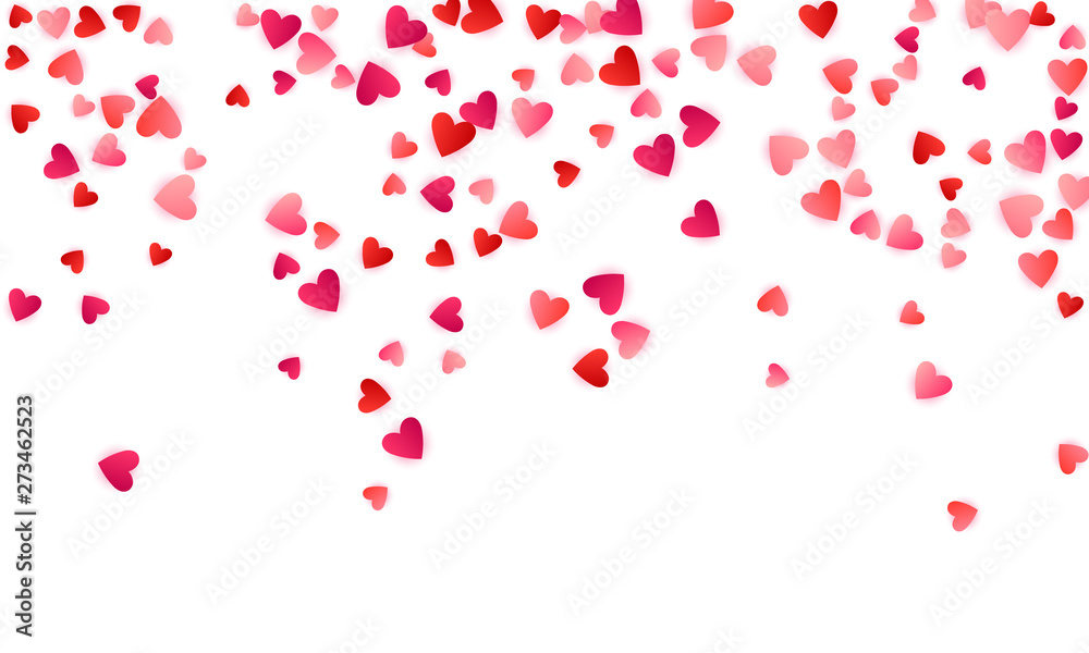 Red flying hearts bright love passion vector background. Red flying hearts bright love passion vector background.
