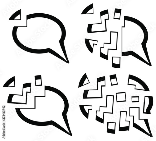 Speech Bubble Fragmentation