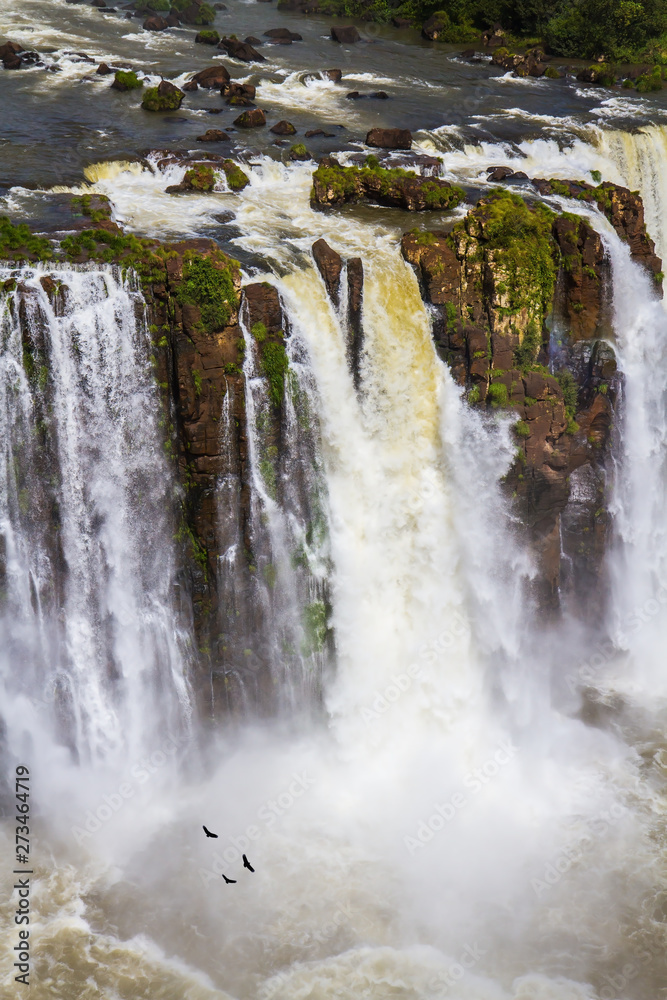 The fantastic roaring Iguazu Falls.