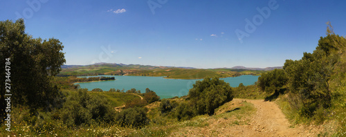 Seeblick auf Urlaubsreise durch Andalusien - Panorama