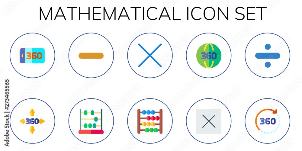 mathematical icon set mathematical icon set