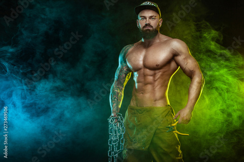 Muscular fitness sports man...