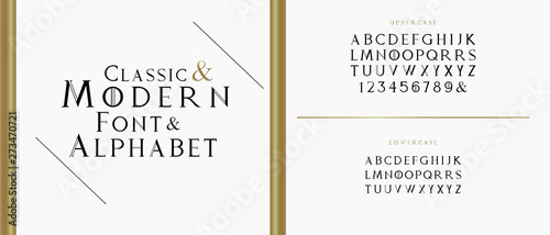 Elegant Custom alphabet.