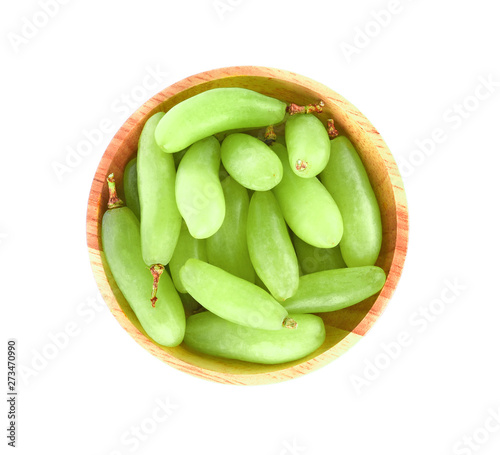 Wallpaper Mural Green grapes in bowl on white background Torontodigital.ca