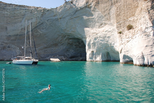 Milos Island, Cyclades islands / Greece 2018: The beautiful island of Milos