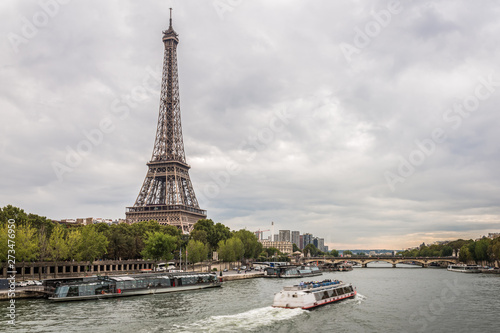 Cloudy evening summer at the Eiffel Tower - Paris, France © TheParisPhotographer
