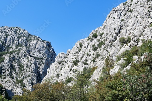 Magnificient untamed and wild mountain landscape of Paklenica National Park, Croatia © Peter