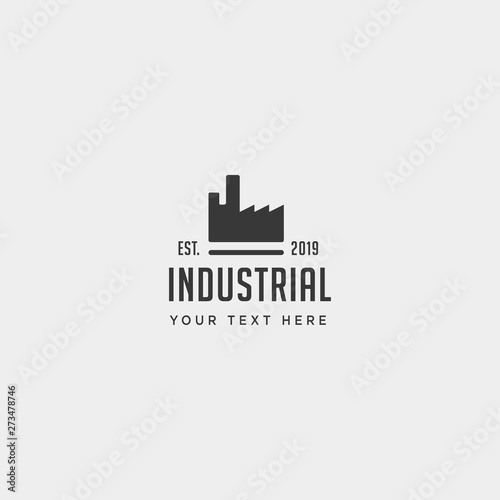 gear factory logo design industrial vector icon element isolated