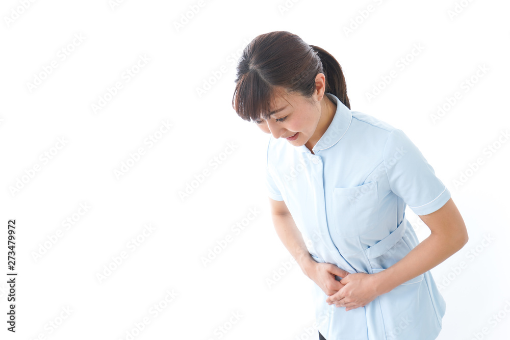 ご挨拶をする看護師 ご挨拶をする看護師