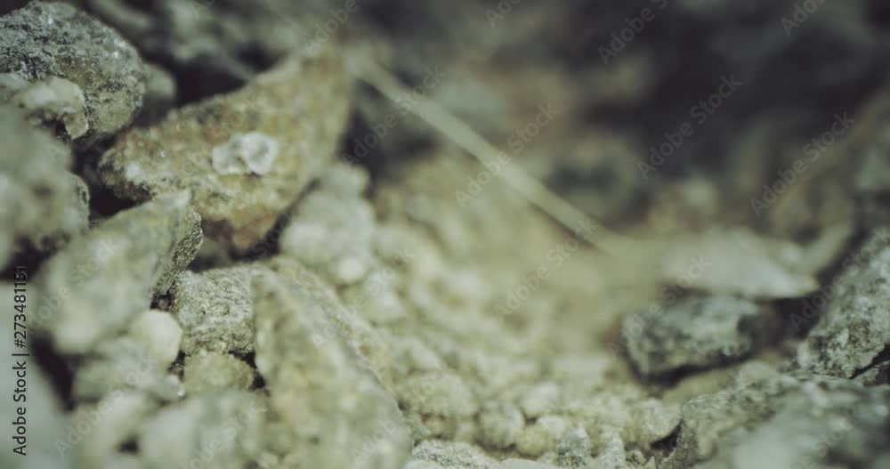 Gravel and sand. Ground macro dolly, shot on Red camera Gravel and sand. Ground macro dolly, shot on Red camera