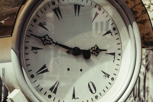 Close up of vintage pocket watch Showing Gears