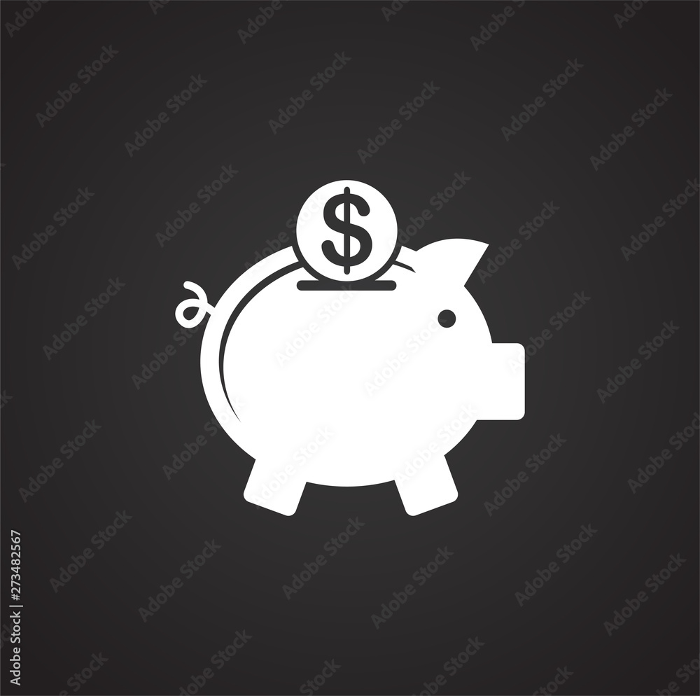 Piggy bank icons set icon on background for graphic and web design. Simple illustration. Internet concept symbol for website button or mobile app. Piggy bank icons set icon on background for graphic and web design. Simple illustration. Internet concept symbol for website button or mobile app.