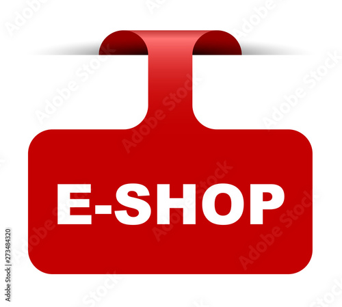 red vector banner eshop