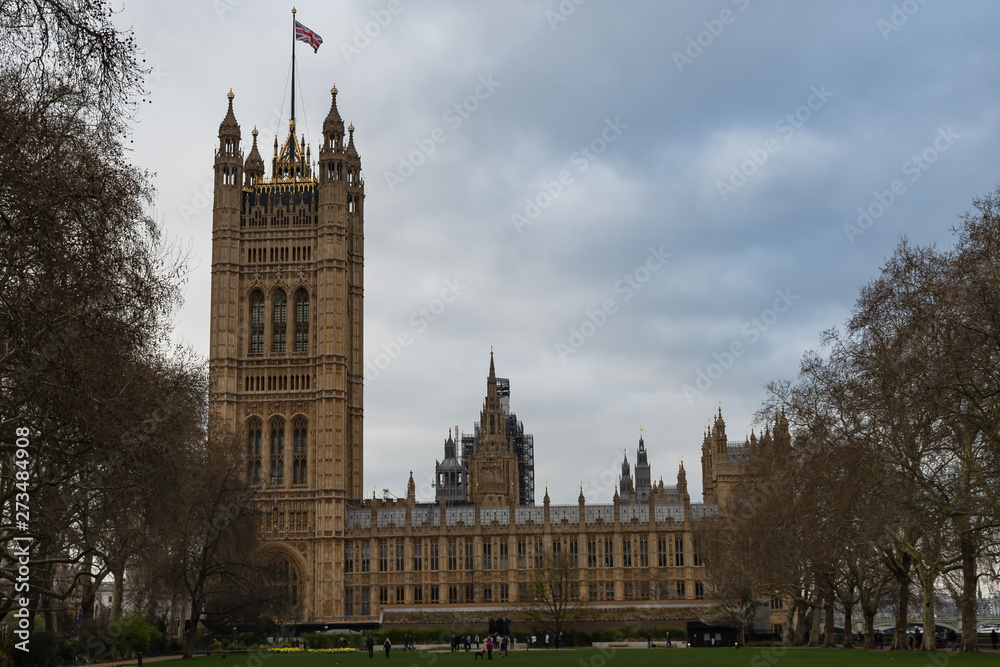Fototapeta premium London - Palace of Westminster - March 20, 2019