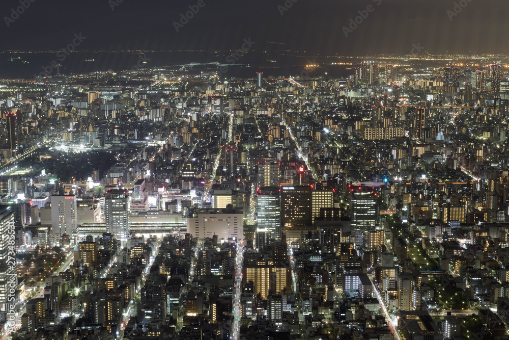Fototapeta premium Streets of Night Tokyo in 2018