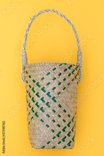 Lepironia articalata (Krajood) or Sedge handmade bag for Cold storage bag. photo