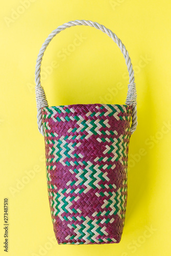 Lepironia articalata (Krajood) or Sedge handmade bag for Cold storage bag. photo