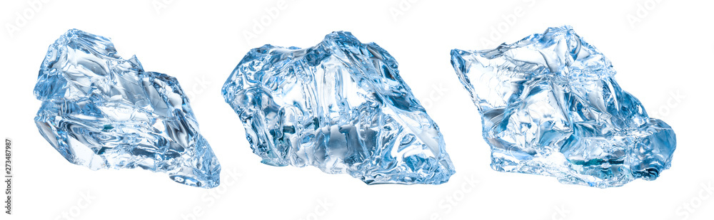 Fototapeta premium Ice isolated on white