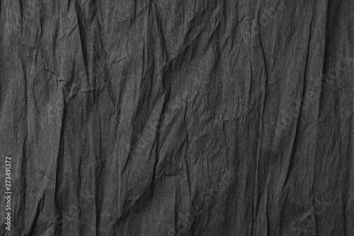Black textured creased wrapping paper