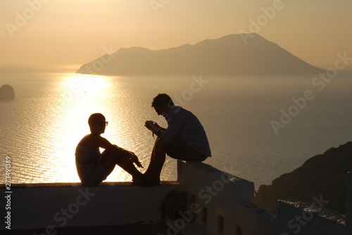 Milos Island  Cyclades islands   Greece 2018  Sunset at the beautiful island of Milos